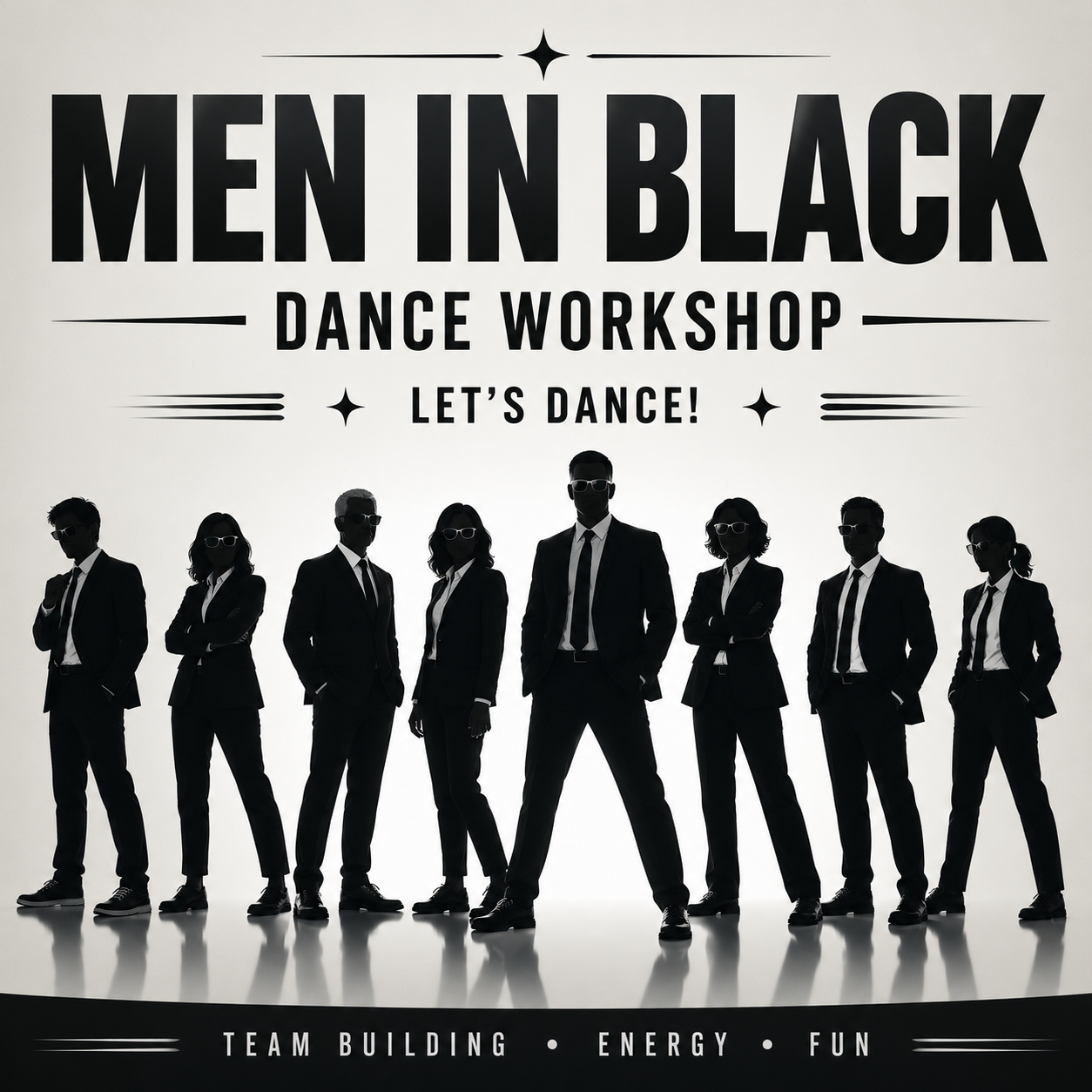 Men in Black Dance Teamevent